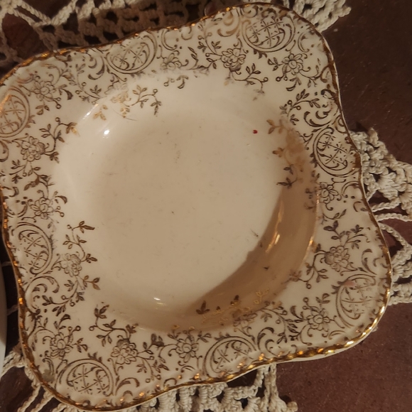 24k gold lined plates set of 3 - Picture 3 of 6